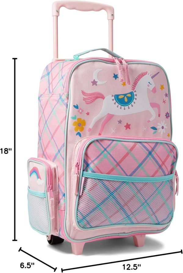 Stephen Joseph Kids' Classic Rolling Luggage, Green Dino, One Size - Image 8