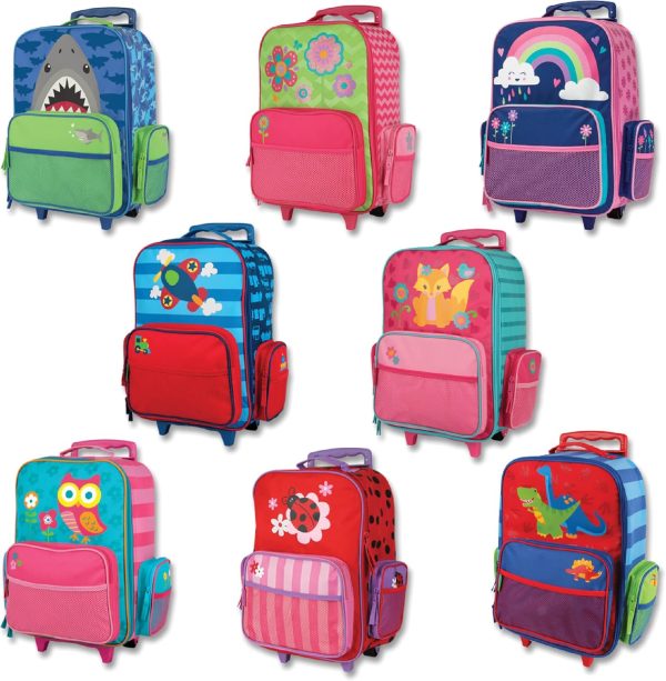 Stephen Joseph Kids' Classic Rolling Luggage, Green Dino, One Size - Image 15