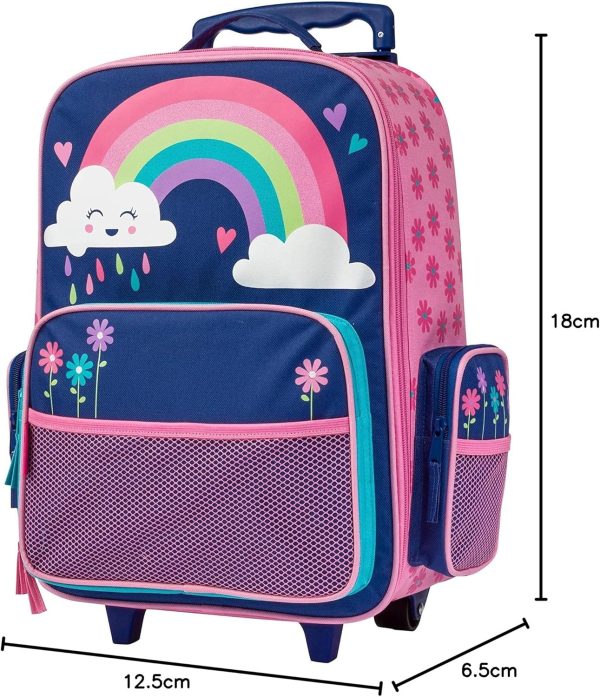 Stephen Joseph Kids' Classic Rolling Luggage, Green Dino, One Size - Image 17