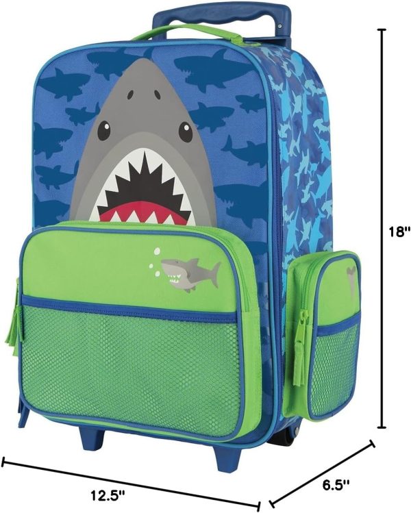 Stephen Joseph Kids' Classic Rolling Luggage, Green Dino, One Size - Image 27