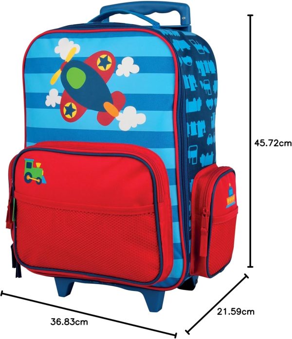 Stephen Joseph Kids' Classic Rolling Luggage, Green Dino, One Size - Image 36