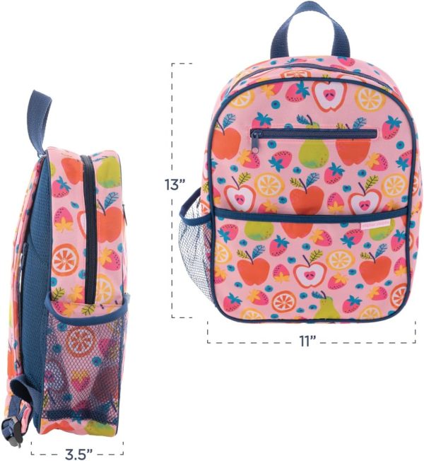 Stephen Joseph Unisex Kid's Preschool Backpack for Girls and Boys Ages 3-6 with Adjustable Straps, Multicolor, Approximately 11”x 13”x 3.5” - Image 4