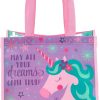Stephen Joseph unisex child Stephen Joseph Gifts Medium Recycled Gift Bag, UNICORN, Medium US