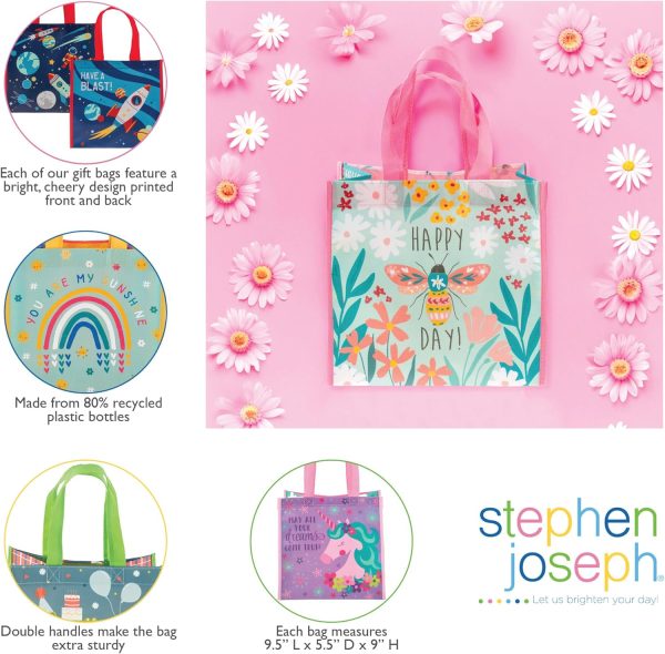 Stephen Joseph unisex child Stephen Joseph Gifts Medium Recycled Gift Bag, UNICORN, Medium US - Image 8