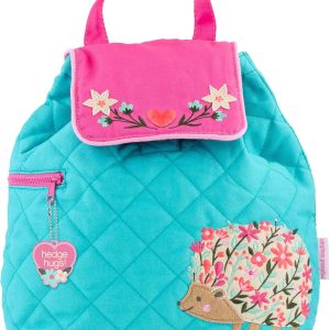 Stephen Joseph Kids' Unisex Toddler Back to School, Quilted Backpack, Hedgehog, One Size
