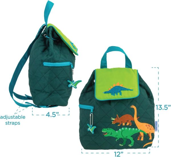 Stephen Joseph Kids' Unisex Toddler Back to School, Quilted Backpack, Hedgehog, One Size - Image 3