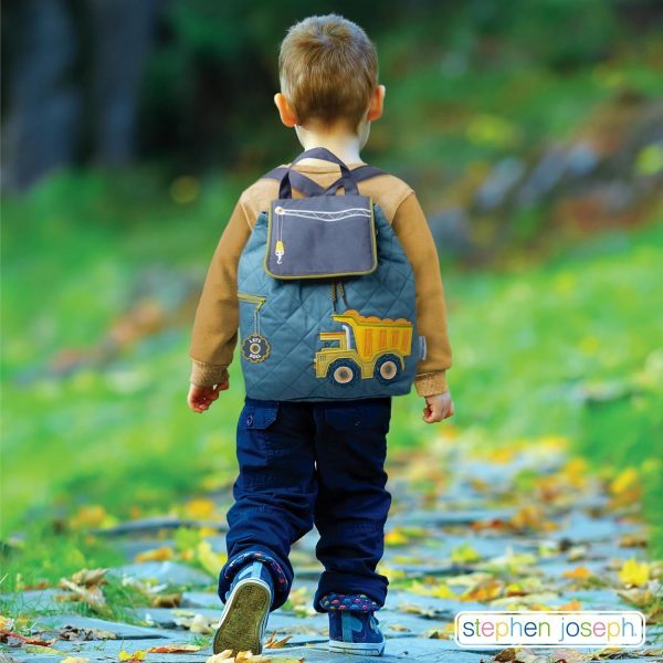 Stephen Joseph Kids' Unisex Toddler Back to School, Quilted Backpack, Hedgehog, One Size - Image 6