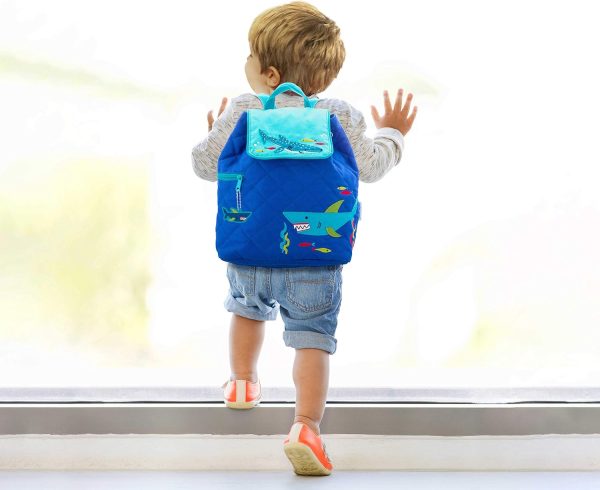Stephen Joseph Kids' Unisex Toddler Back to School, Quilted Backpack, Hedgehog, One Size - Image 12